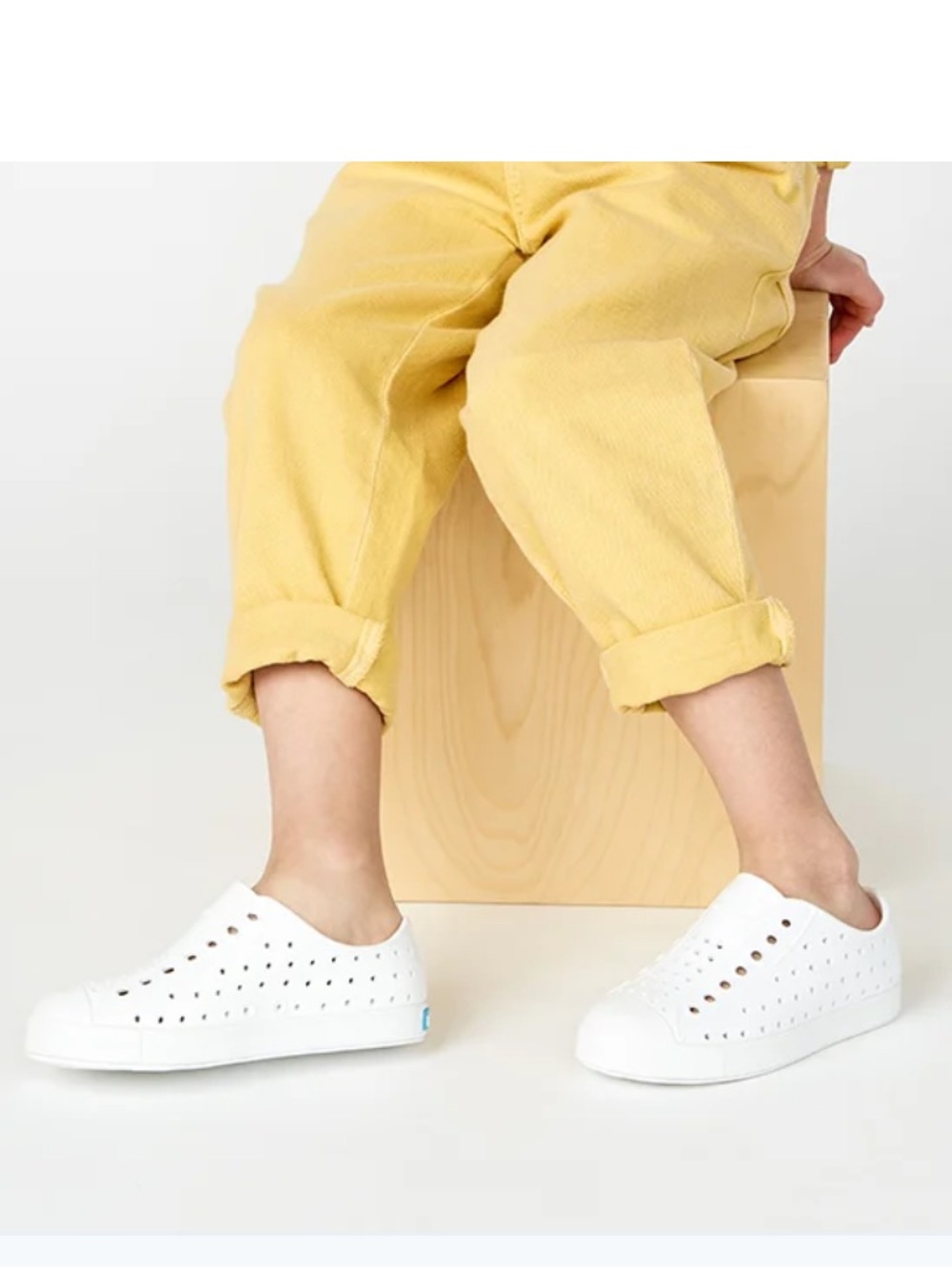 Native Kids Jefferson Water Friendly Slip-On Sneakers Size C11 Color White